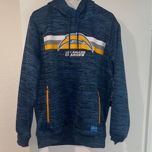 Los Angeles Chargers Navy and Yellow Hoodie